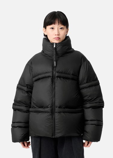 Puffer takki AXEL ARIGATO Veil High Collar Puffer Jacket Musta | A3135003, 4