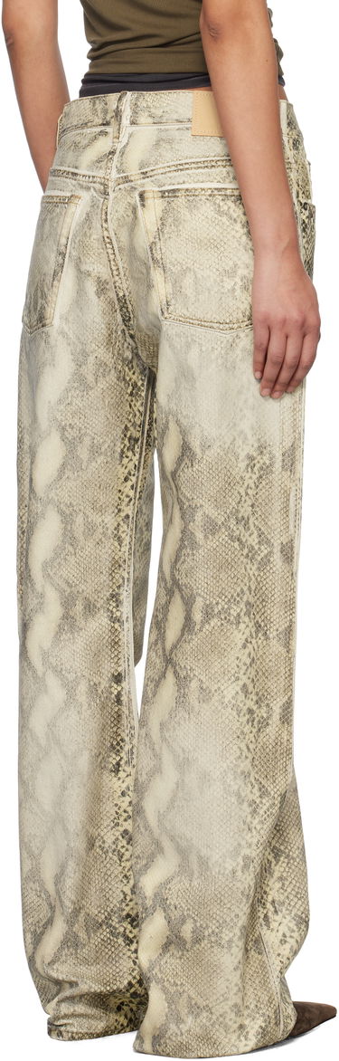 Jeans Acne Studios Acne Studios Printed Jeans Beige | AK0895-, 2