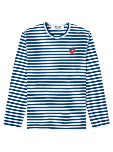 T-paita Comme des Garçons Play Heart Stripe Logo Tee Monivärinen | P1T164-2