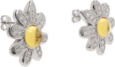 Korvakorut Collina Strada Collina Strada Silver Daisy Earrings with Yellow Center Keltainen | XX1092, 1