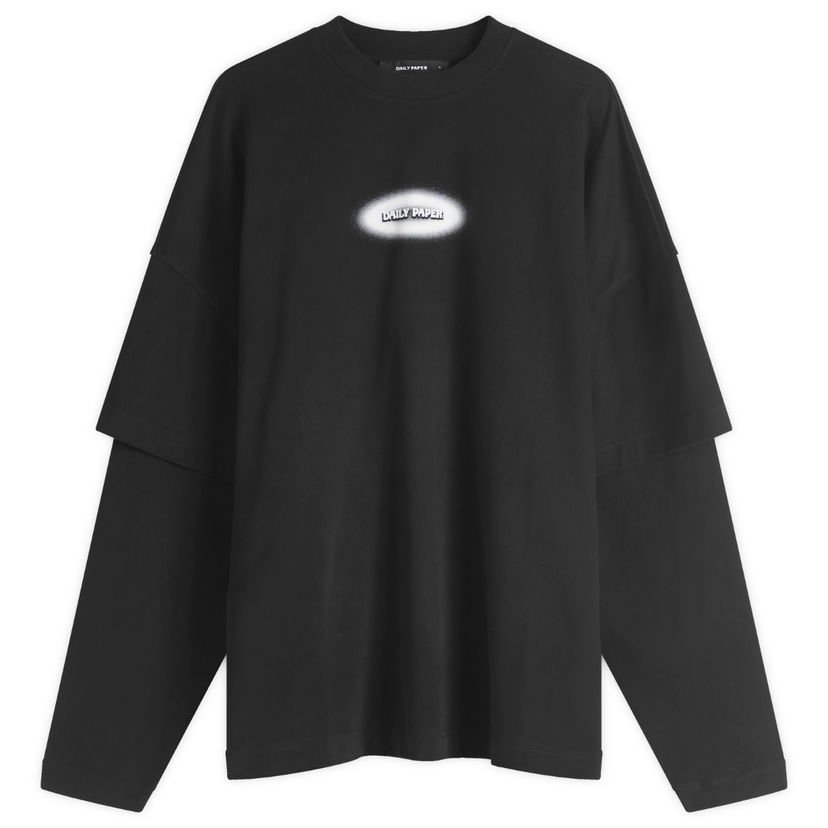 T-paita DAILY PAPER Daily Paper Layered T-Shirt, Size Medium Musta | 2511091