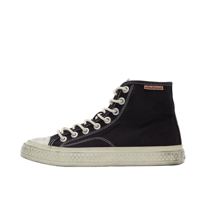 Tennarit ja kengät Acne Studios Off-White Canvas High Top Musta | AD0481-