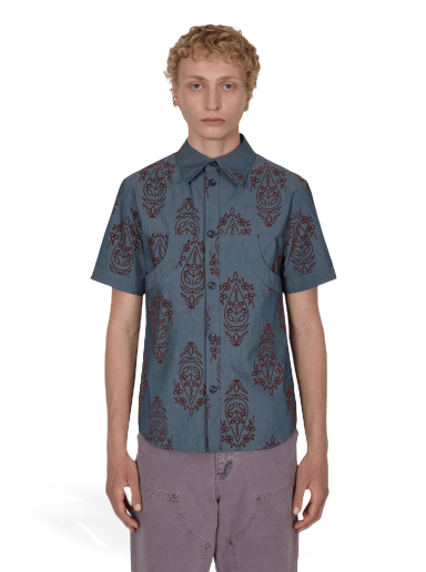 Paita Paria Farzaneh Denim Curve Shirt Tummansininen | PFT0052 001