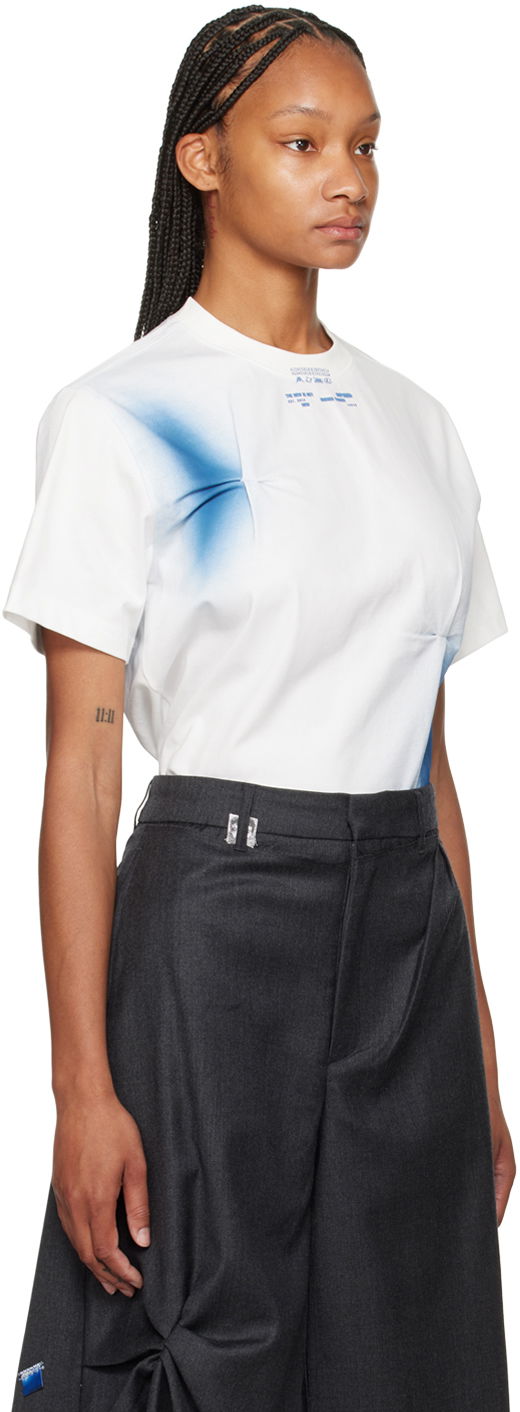 T-paita ADER ERROR Nowia Graphic Print Cotton T-Shirt Valkoinen | BN01SSTS0102OW, 1