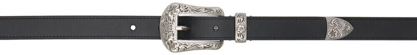 Vyöt KENZO Western Leather Belt With Buckle Musta | FE68CE042L25