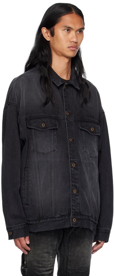 Takki We11done Oversized Denim Jacket Musta | WD-DJ2-24-353-U-BK, 1