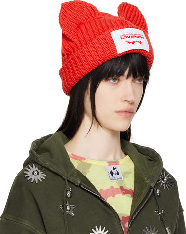Pipo Charles Jeffrey Loverboy Chunky Ears Beanie Punainen | 43130402, 1
