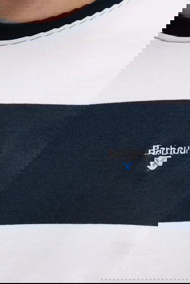 T-paita Barbour Barbour Whalton Stripe Tee Tummansininen | MTS1255, 4