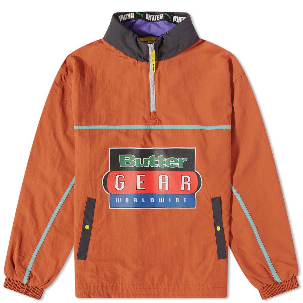 Tuulitakki Puma Puma x Butter Goods Lightweight Pop Over Top Oranssi | 534055-87, 0