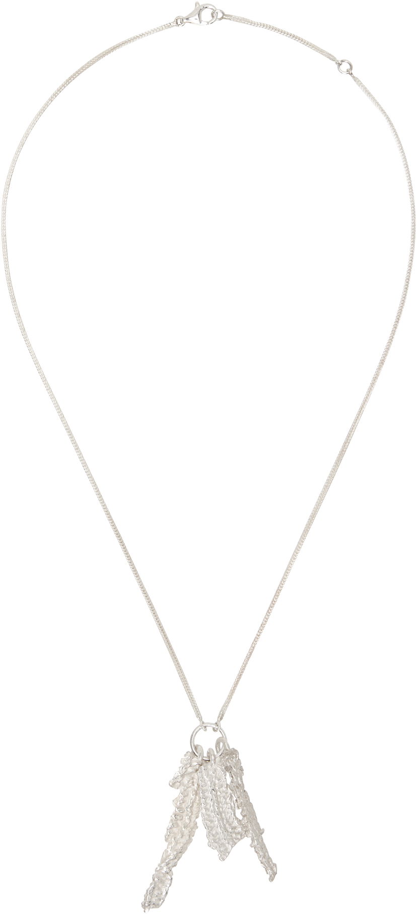 Kaulakoru OUR LEGACY Casted Knit Necklace Metallinen | A4258NF