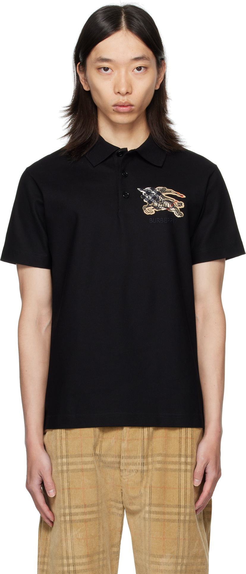 Poolopaita Burberry EKD Polo Shirt Musta | 8116120