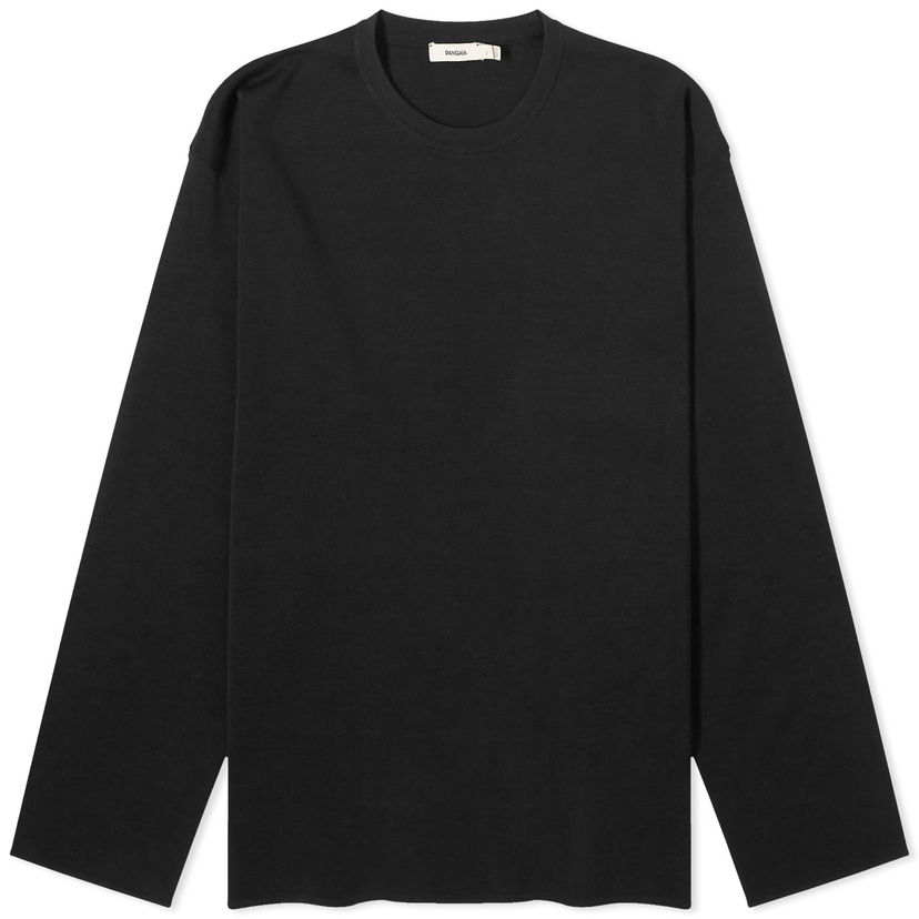 T-paita PANGAIA Pangaia Regenerative Merino Knit Crew Neck Musta | 100012769868