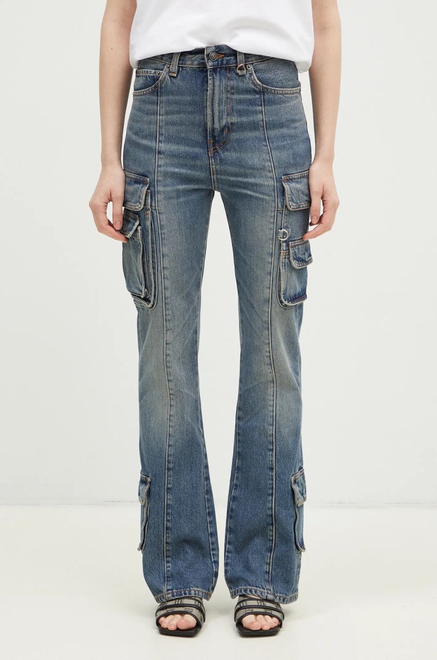 Jeans Fiorucci Multipocket Flared High Waist Jeans Sininen | U01FMDJE083DN01DN02, 0