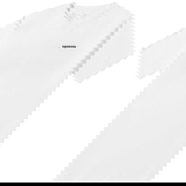 T-paita Patagonia P-6 Mission Regenerative Tee Valkoinen | 37529-WHI, 1