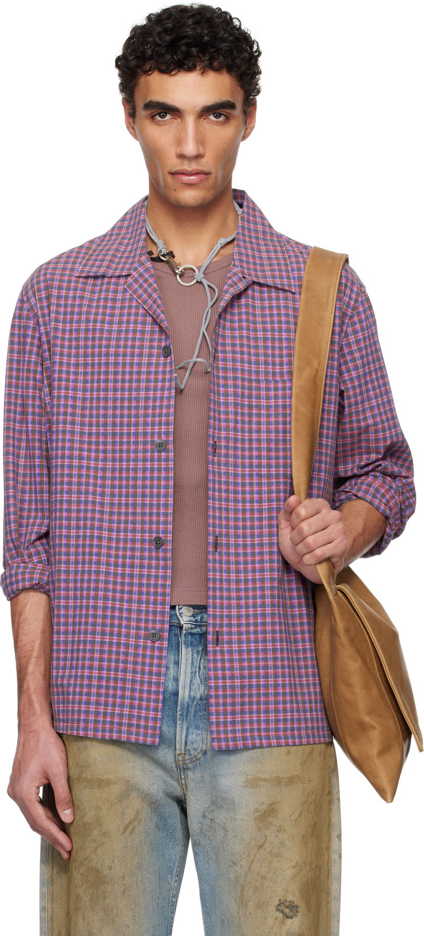 Paita OUR LEGACY Our Legacy Heusen Plaid Shirt Violetti | M2252HV