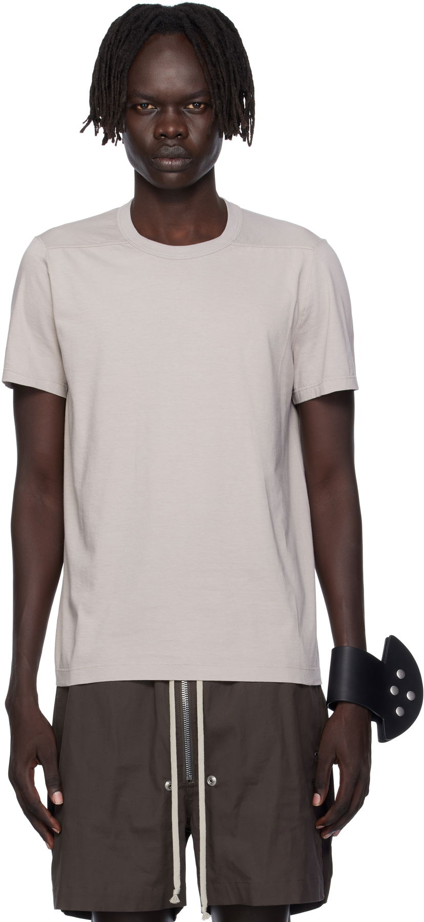 T-paita Rick Owens Rick Owens Concordians Short Level T-Shirt Beige | RU02E1265 JA