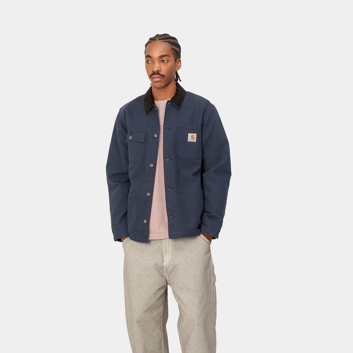Takit Carhartt WIP Michigan Coat (Winter) Tummansininen | I015261_B89_60, 0