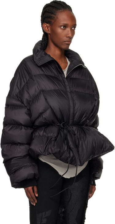 Puffer takki Rick Owens Concordians Sail Down Puffer Jacket with Drawstring Waist Musta | RP02E4769 NPD1, 1