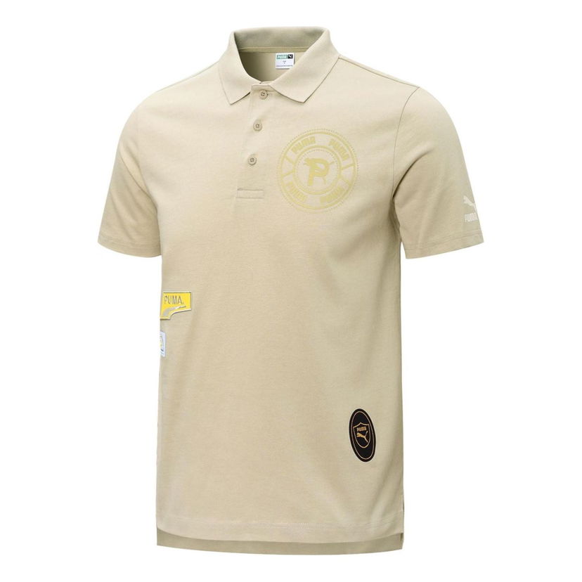 Poolopaita Puma Mix Badge Polo Shirt Beige | 537039-64