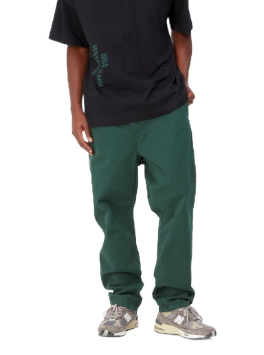 Housut Carhartt WIP Flint Pant "Discovery Green garment dyed" Vihreä | I029919_1N9_GD