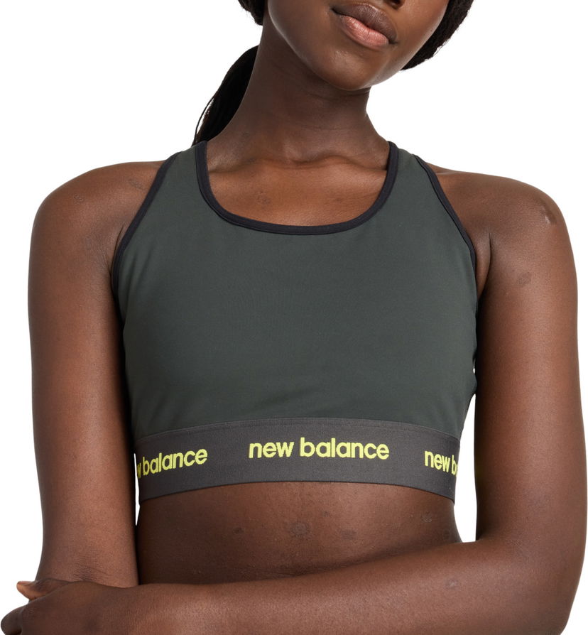 Rintaliivit New Balance Sleek Medium Support Sports Bra Harmaa | wb41048-ack
