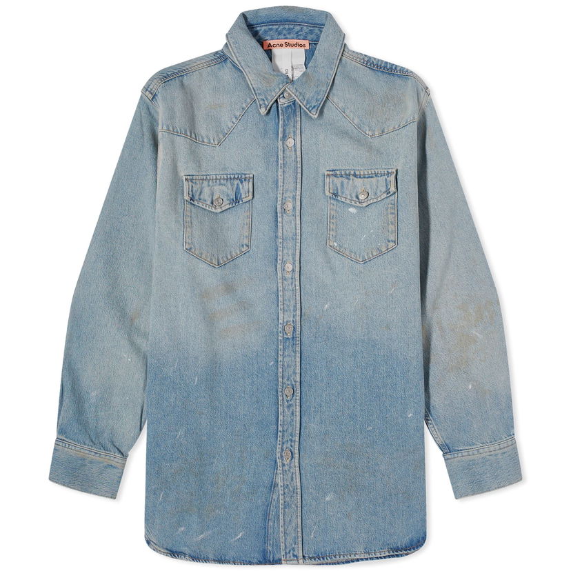 Paita Acne Studios Karty Denim Sininen | CB0070-228