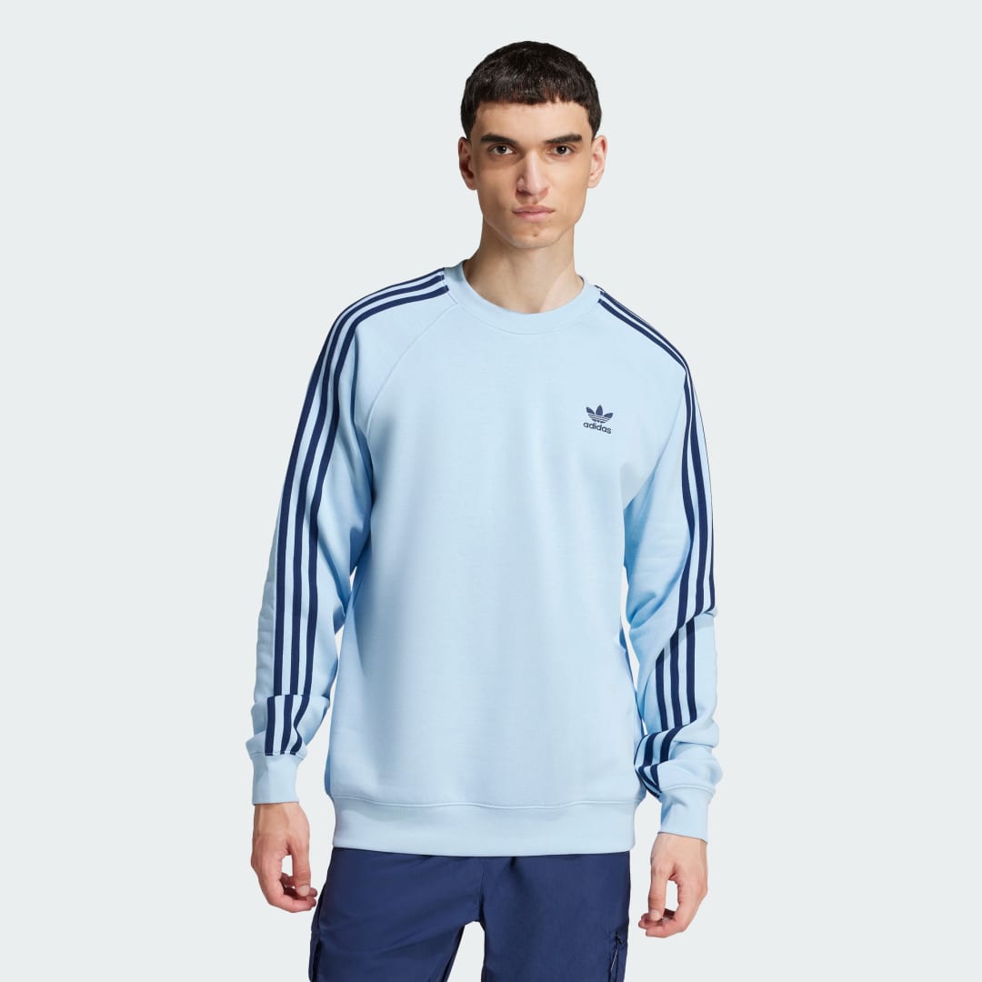 Huppari adidas Performance Classics 3-Stripes Sweatshirt Sininen | JN7026, 0
