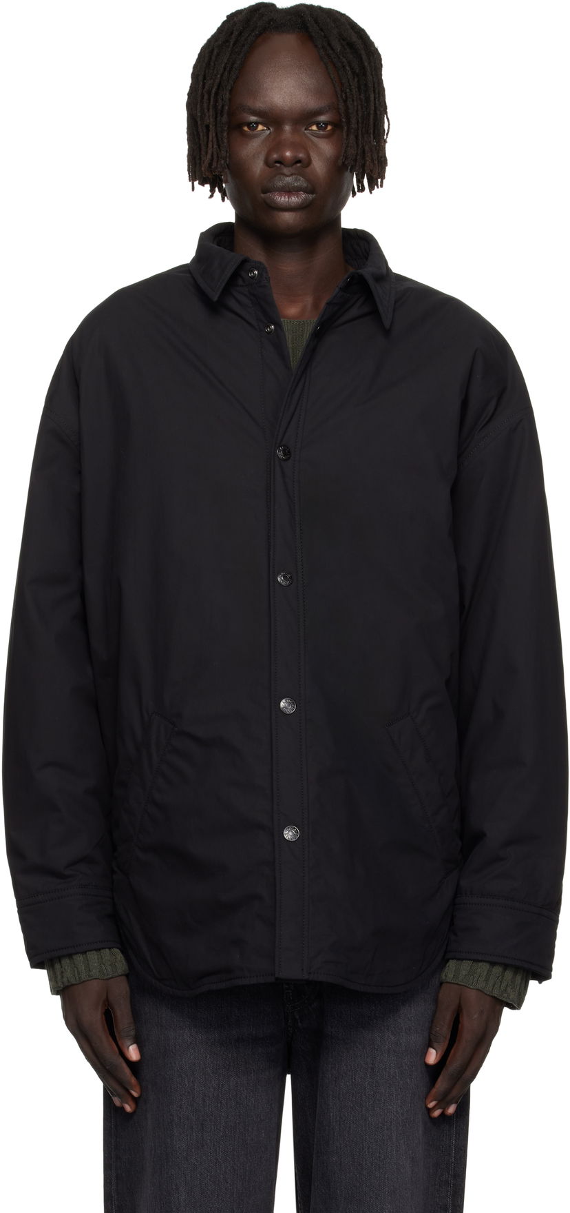 Paita Acne Studios Acne Studios Button-Up Overshirt Musta | B90855-