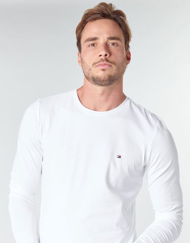 T-paita Tommy Hilfiger STRETCH SLIM FIT TEE Valkoinen | MW0MW10804-YBR, 4