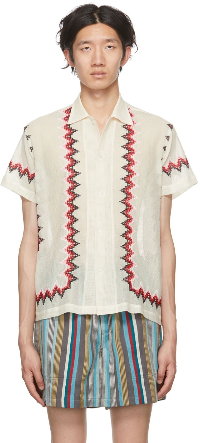 Paita Bode Bode Loop Mesh Shirt Valkoinen | MRSH000066
