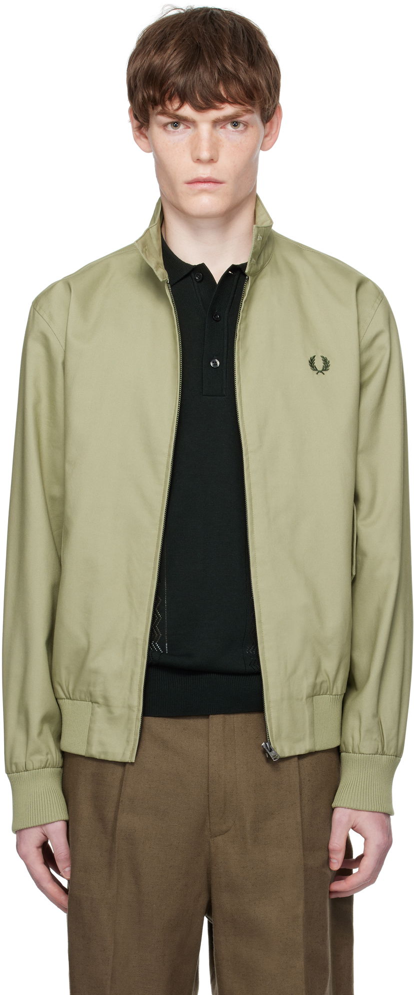 Takki Fred Perry Fred Perry Classic Harrington Jacket Vihreä | J8568