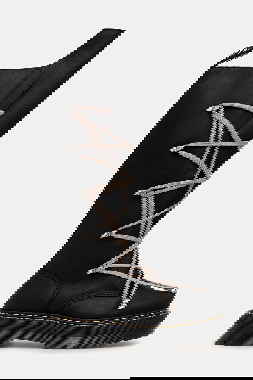 Tennarit ja kengät Rick Owens Rick Owens DRKSHDW 1B60 Quad Sole Pentalace Platform Boot Musta | DW02E6811.0001, 1