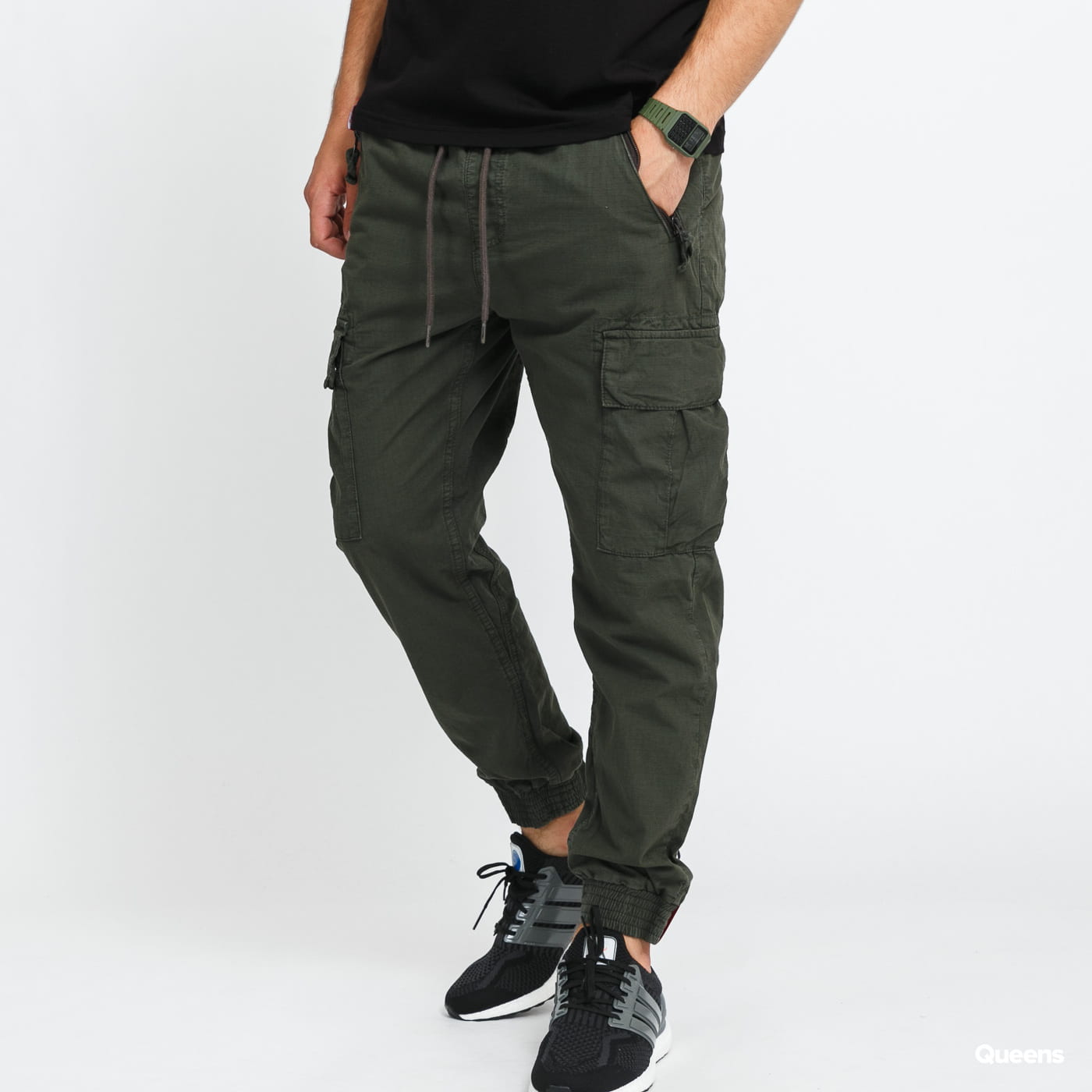 Cargo housut Alpha Industries Cargo Pants Ripstop Jogger Vihreä | 116201 136, 0