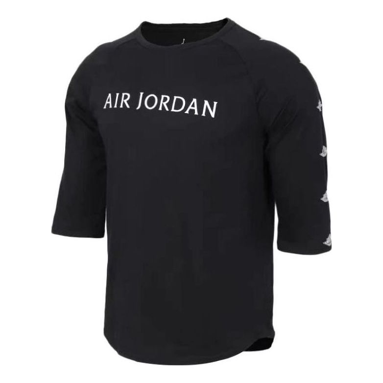 Jersey Jordan Jordan 3/4 Sleeve T-Shirt Musta | AA1912-010