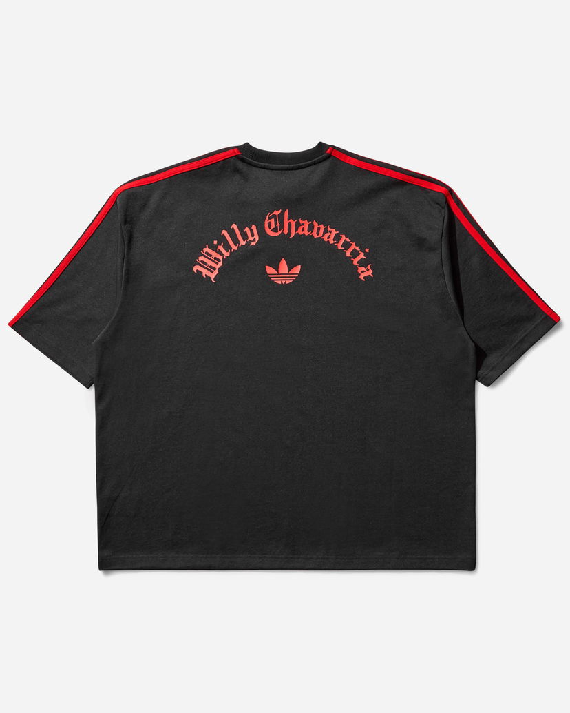 Crop top adidas Originals Willy Chavarria Signature Cropped Tee Musta | JW1447