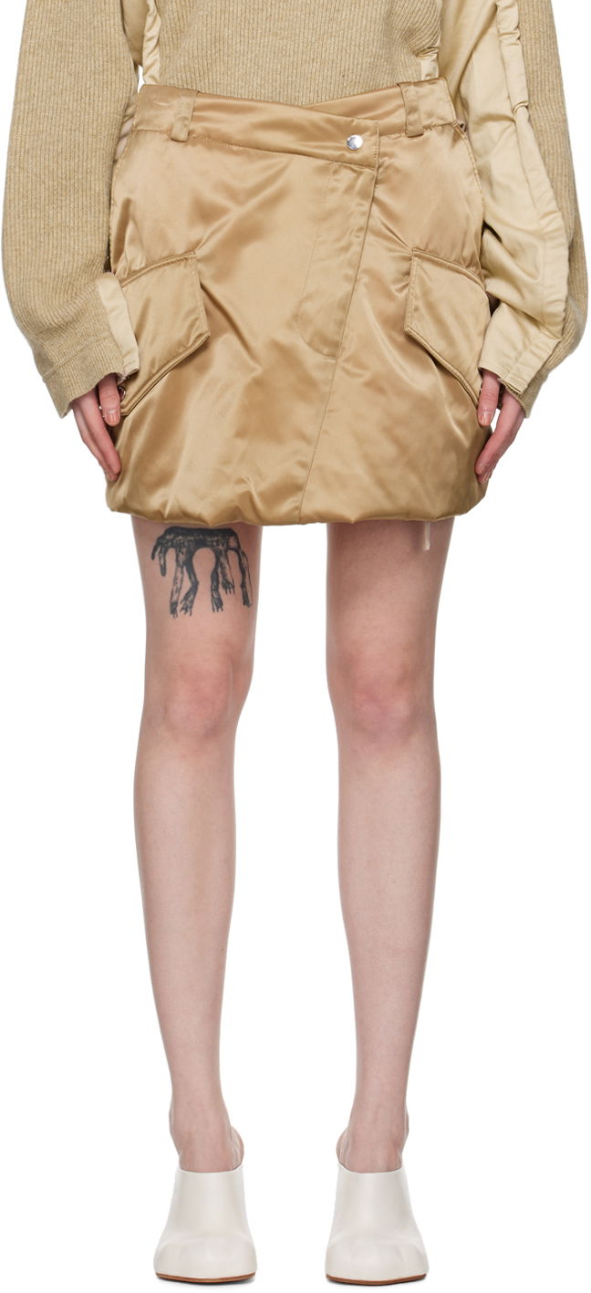Hame JW Anderson JW Anderson Padded Miniskirt Beige | SK0170-PG1535