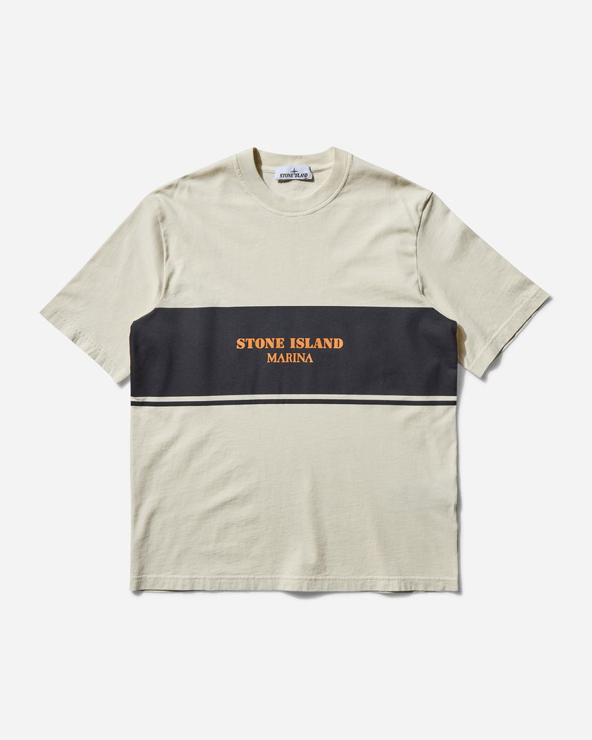 T-paita Stone Island Stone Island Marina Combed Organic Cotton Jersey T-Shirt Beige | K1S15-2100024-S00X9 V0093
