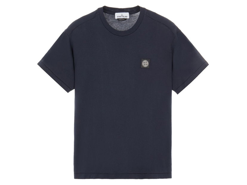T-paita Stone Island 60/2 Cotton Jersey Garment Dyed T-Shirt Tummansininen | 24113