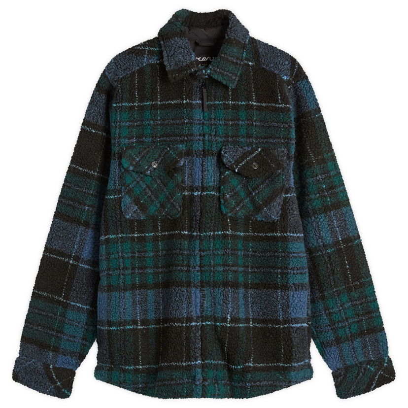 Takki KAVU McCord Creek Fleece Overshirt Sininen | 5260-2735