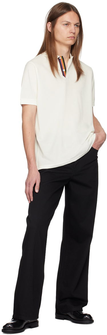 Poolopaita Paul Smith Paul Smith Artist Stripe Placket Polo Valkoinen | M1R-698PP-L00086-01, 3