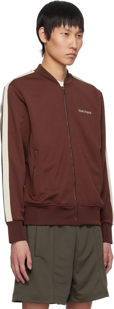 Bomber-takki Palm Angels Palm Angels Classic Logo Track Jacket Ruskea | PMBD061S25FAB0012803, 1