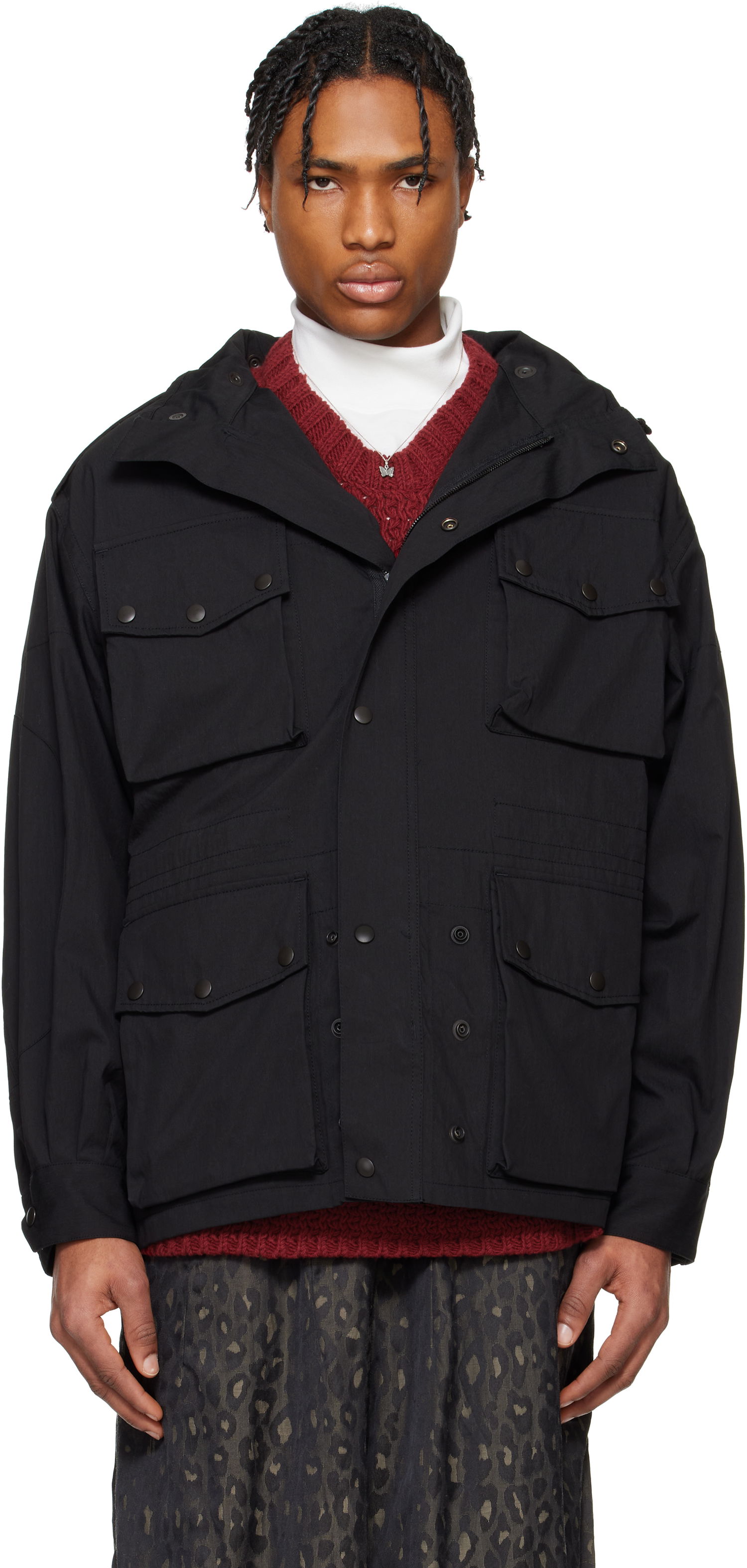 Parka Needles NEEDLES Field Coat Musta | QV137, 0