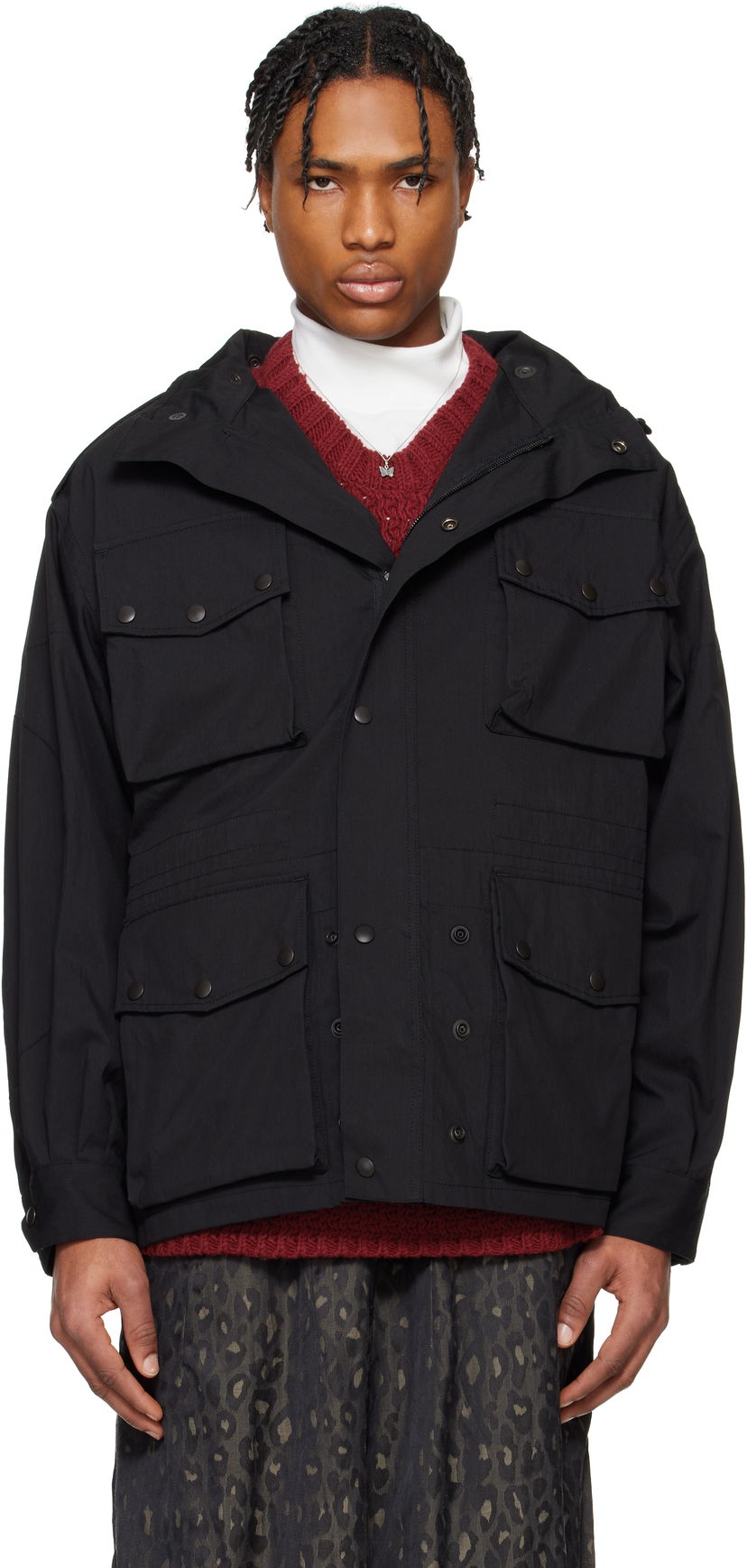 Parka Needles NEEDLES Field Coat Musta | QV137