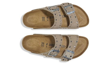 Tennarit ja kengät Birkenstock Arizona Rivet Suede Leather Regular Fit Sandals Beige | B1029361, 5