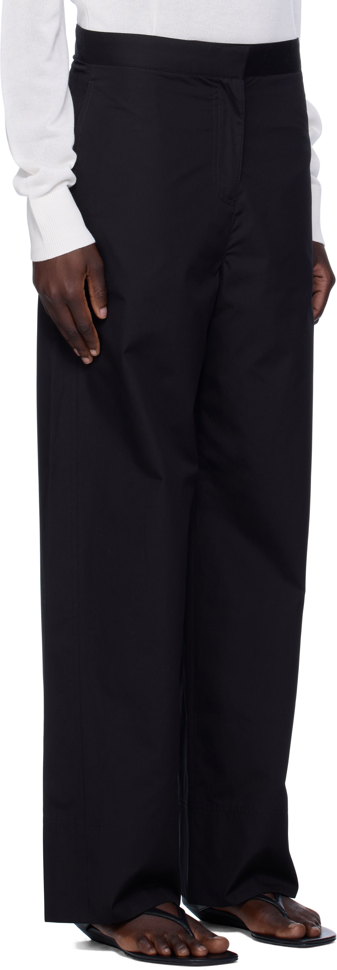 Housut TOTEME TOTEME Twisted Seam Trousers Musta | 253-WRB0295-FB0226, 1