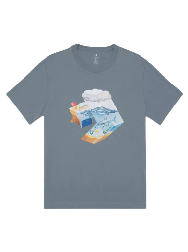 T-paita Converse Star Chevron Ocean Tee Sininen | 10024746-A03