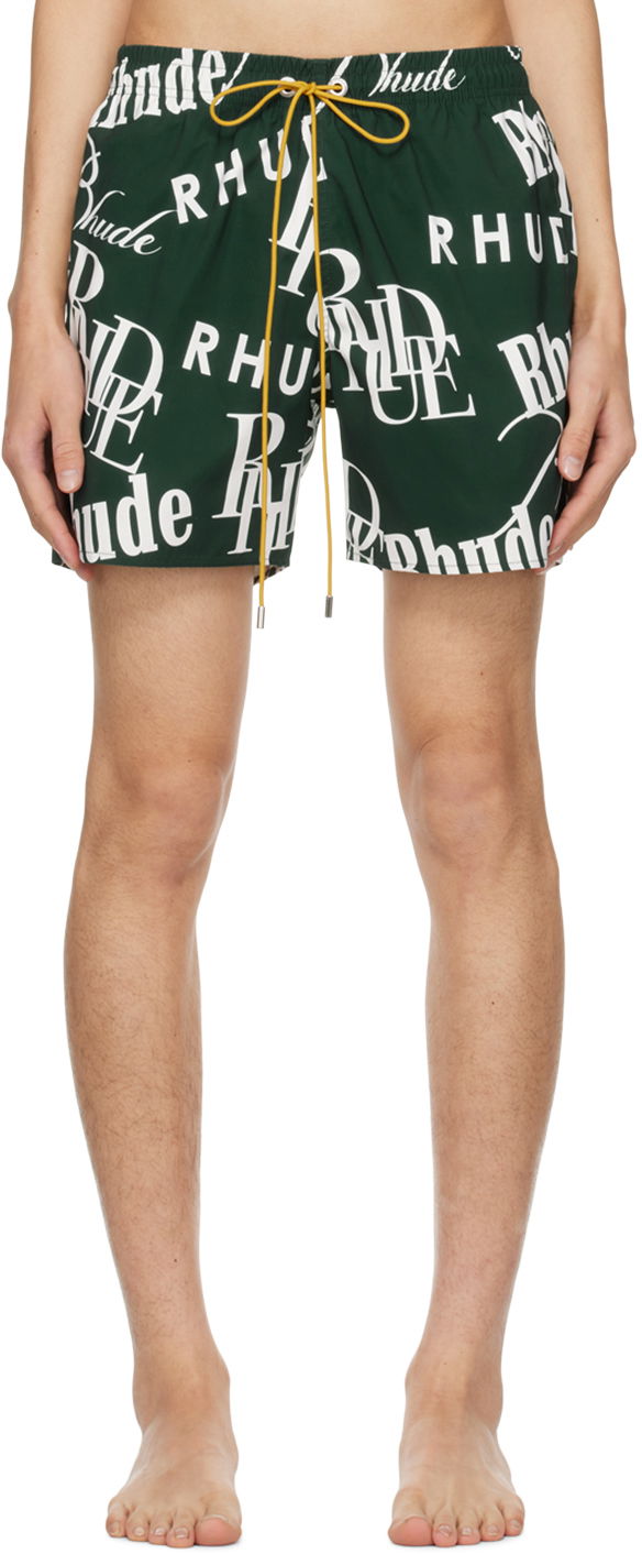 Shortsit Rhude Mash-Up Swim Shorts Vihreä | RHPS24SH25828344, 0