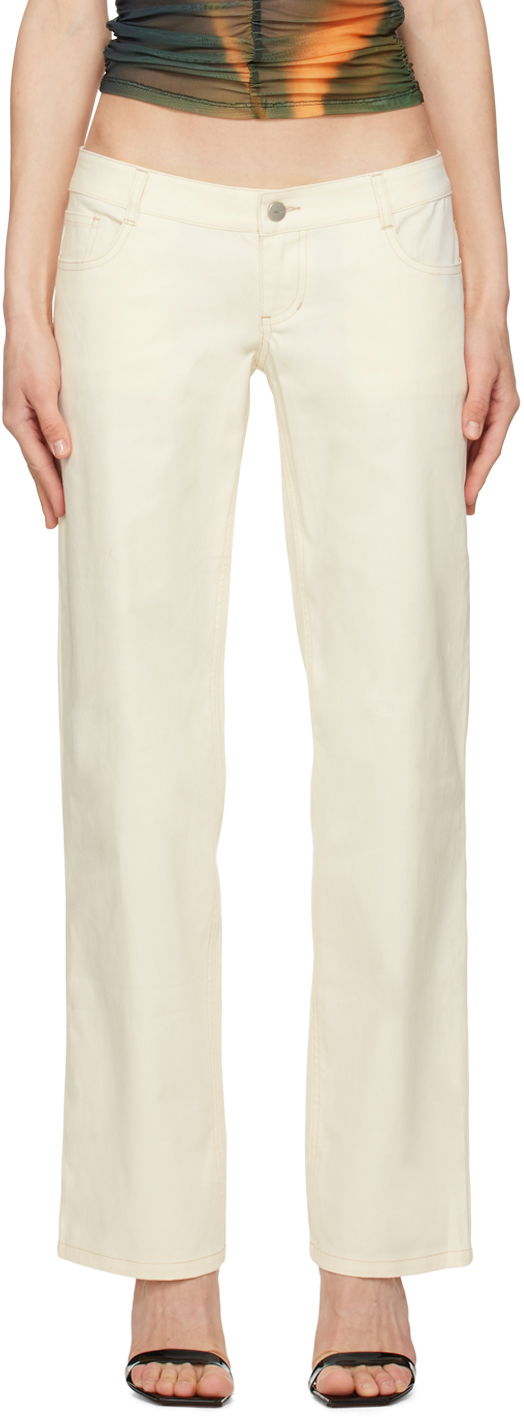 Housut Miaou Miaou Atlas Trousers Beige | 1023SCCRE