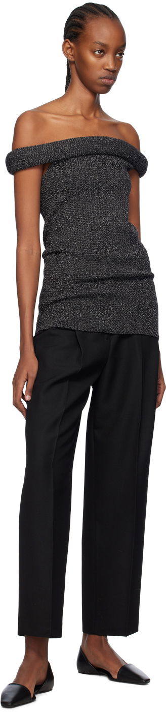 Mekko TOTEME TOTEME Roll Off-Shoulder Minidress Harmaa | 241-WRT1066-YA0031, 3