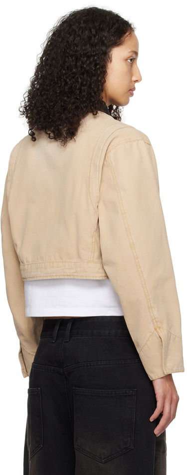 Takki We11done We11done Distressed Cropped Jacket Beige | WD-DJ0-24-309-W-BG, 2
